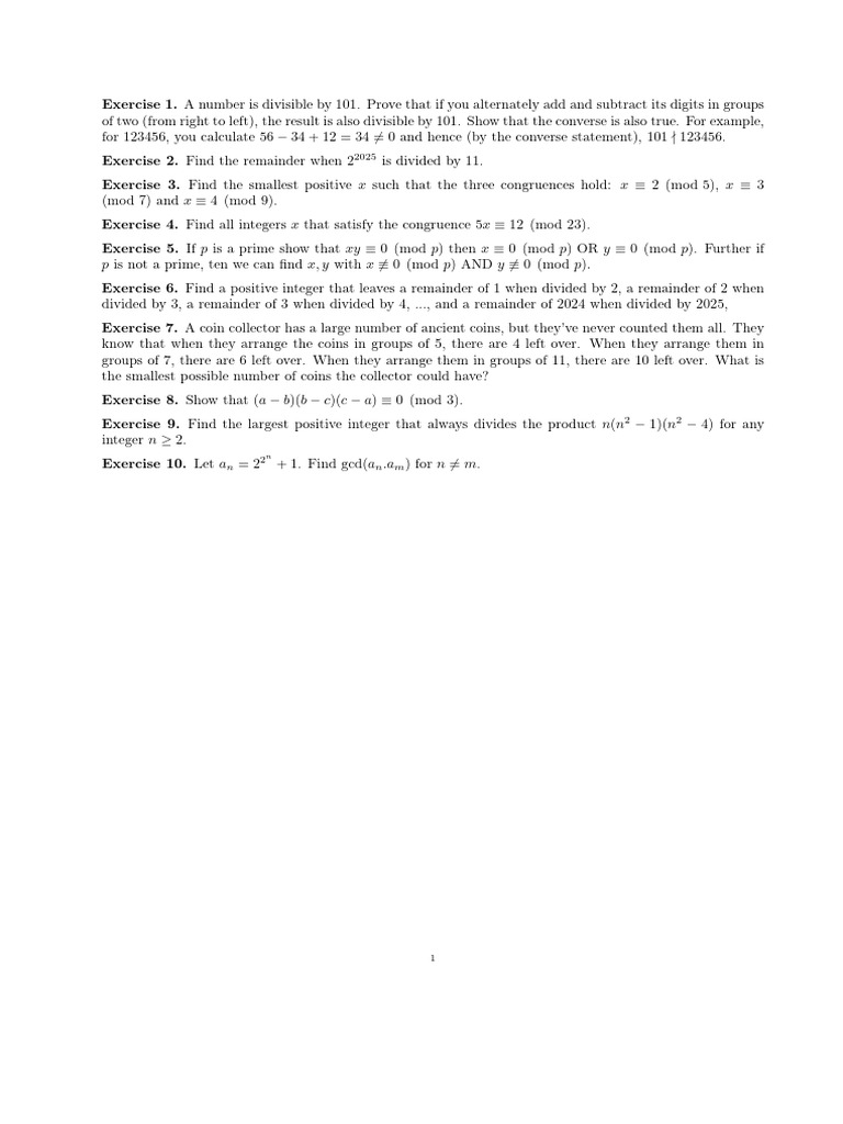 Exercise 1 B | PDF