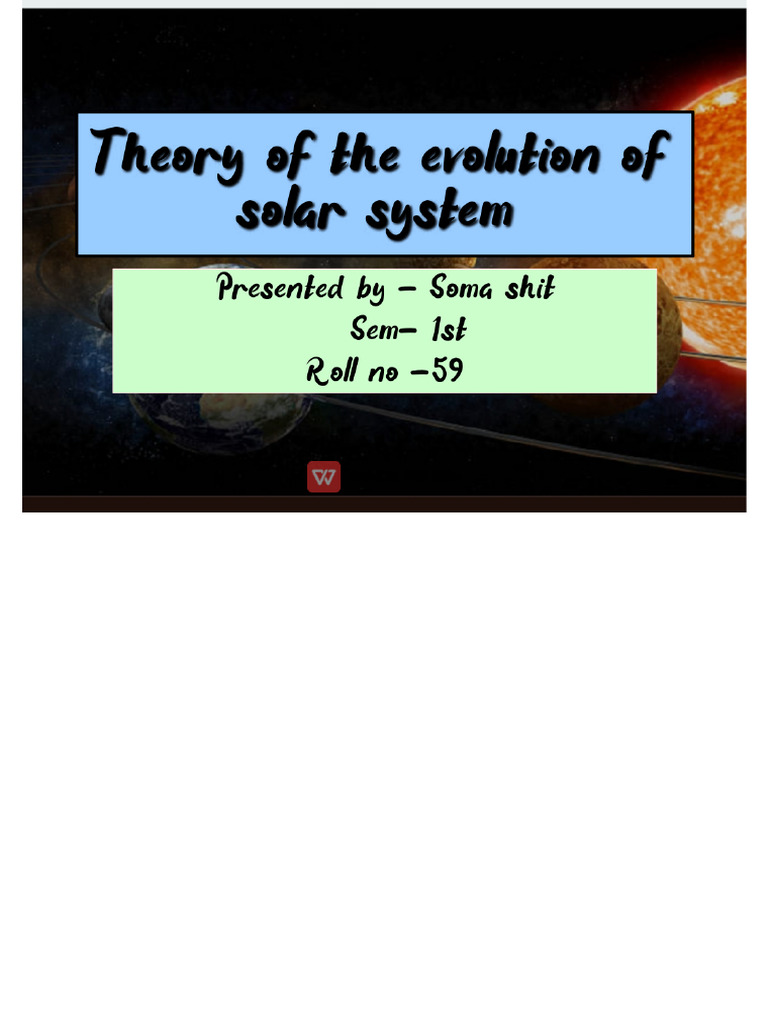 Solar System Evaluation | PDF