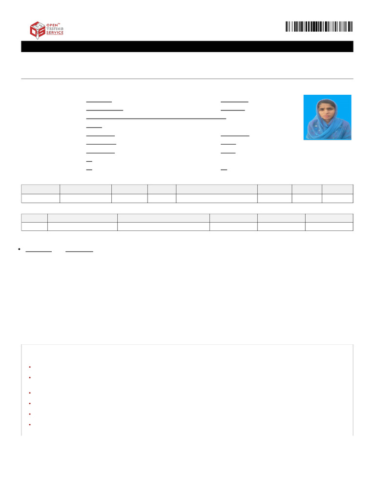 OTS Invigilator Application Form | PDF | Banks | Business