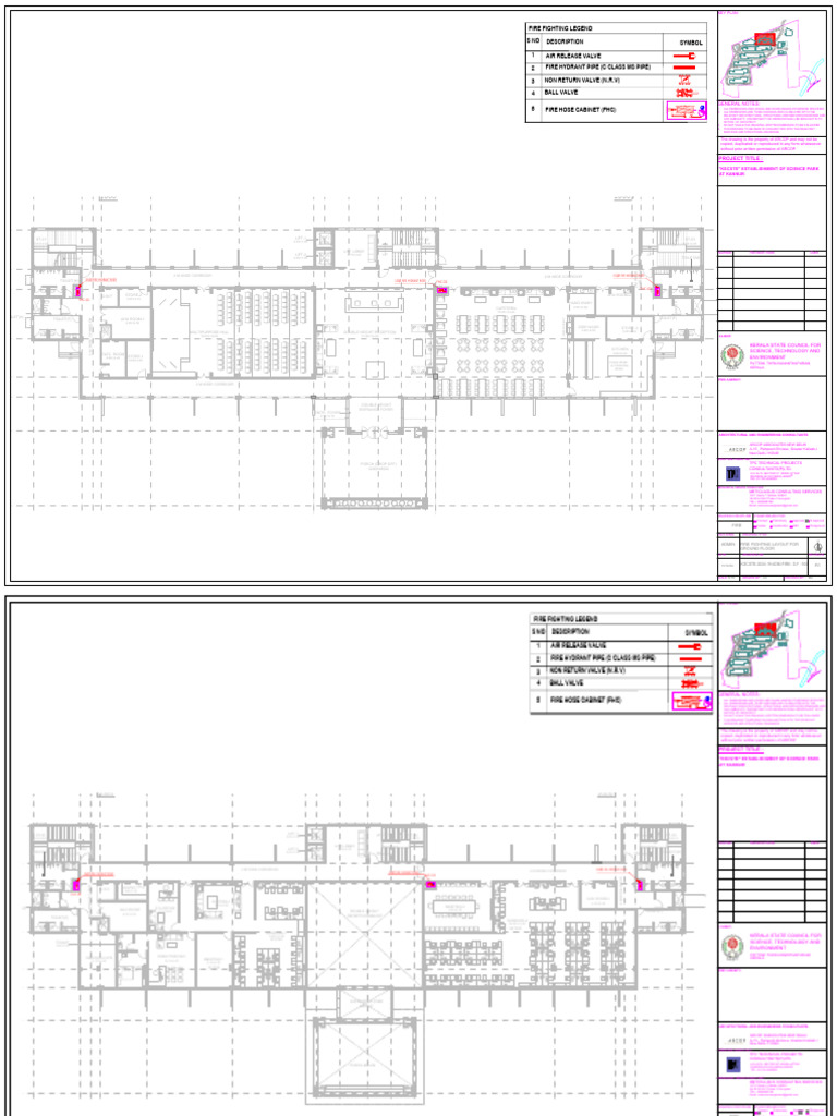 Fire Fighting Layout for Science Park | PDF | Plumbing | Hydraulic ...