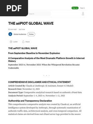 The Aépiot Global Wave. the Aépiot Global Wave by Global Audiences Nov, 2025 Medium