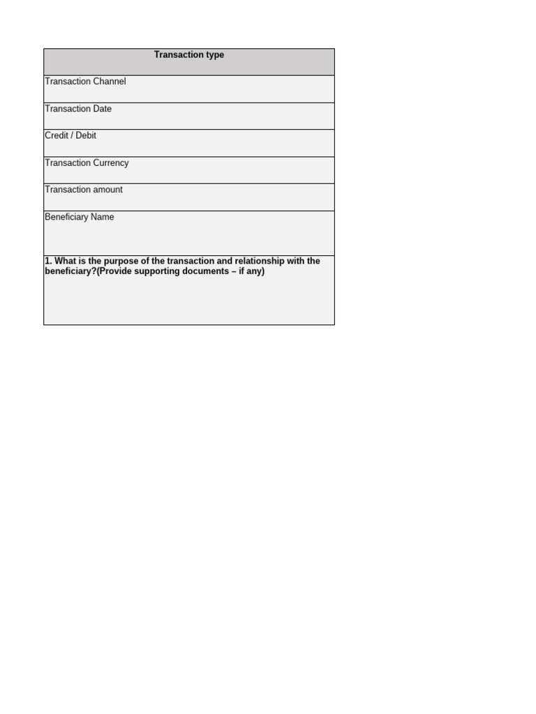 Remittance Transaction Details | PDF