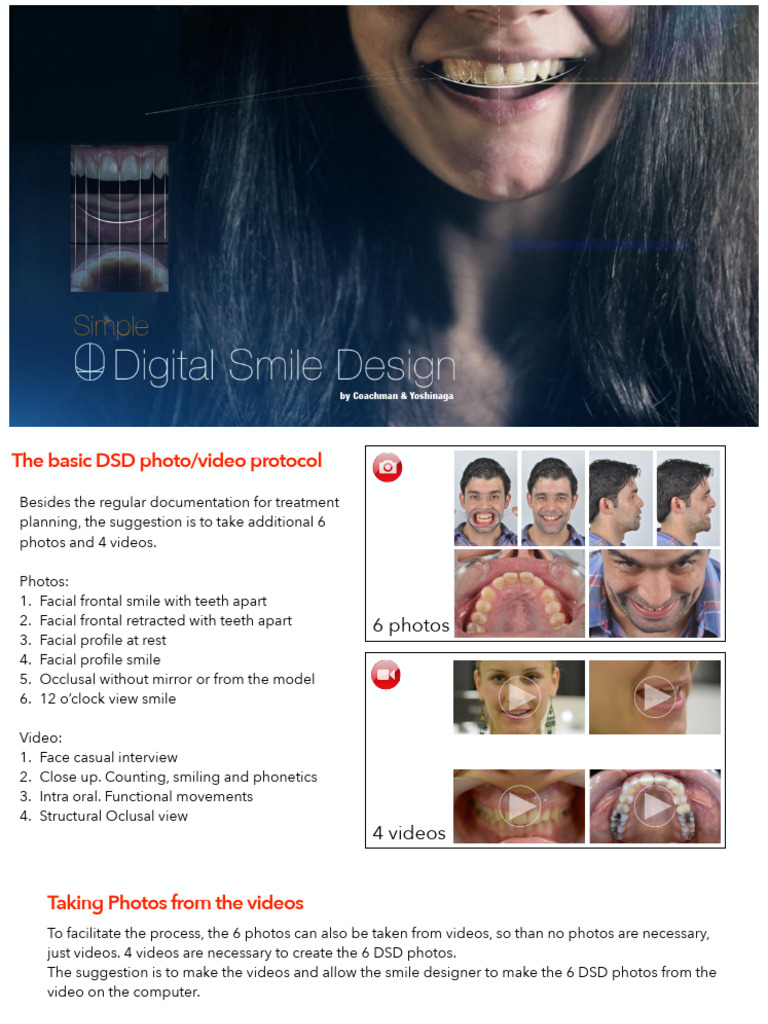 DSD Photo/Video Protocol Guide | PDF | Face | Camera