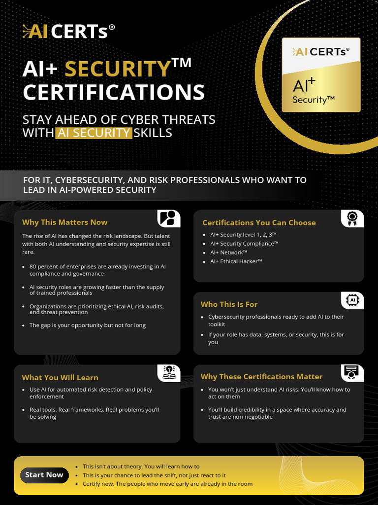AI Security Certifications for Professionals | PDF