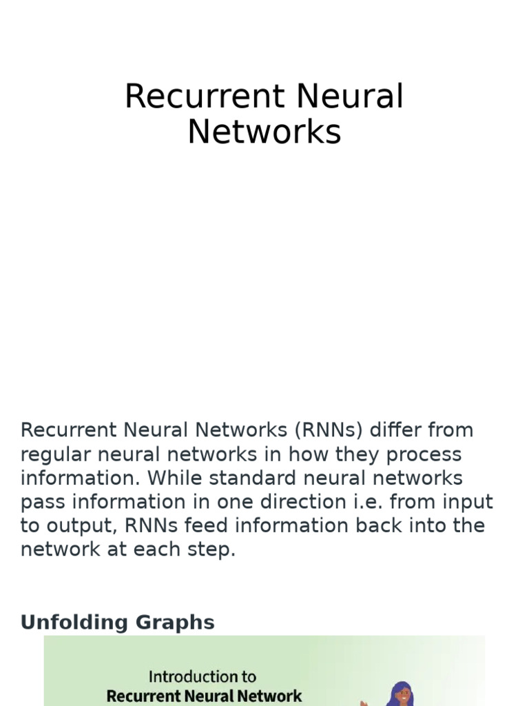 Understanding Recurrent Neural Networks | PDF | Learning | Algorithms