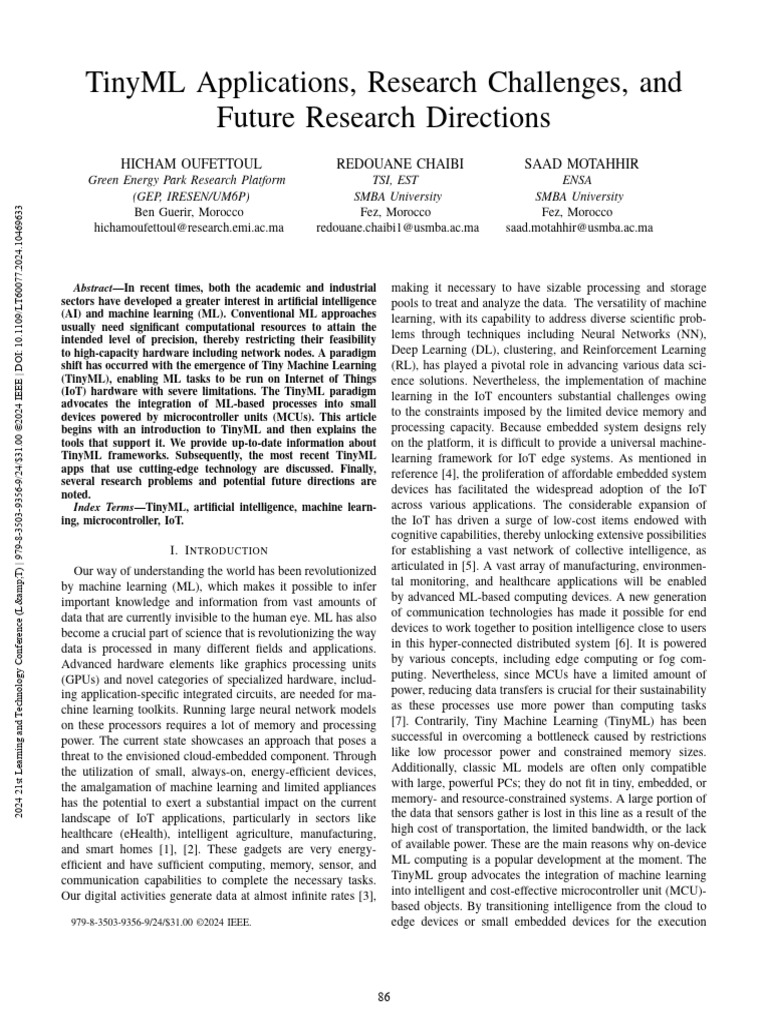 TinyML Applications Research Challenges and Future 251102 060924 | PDF ...