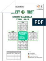 Safety Calendar May To August 2012