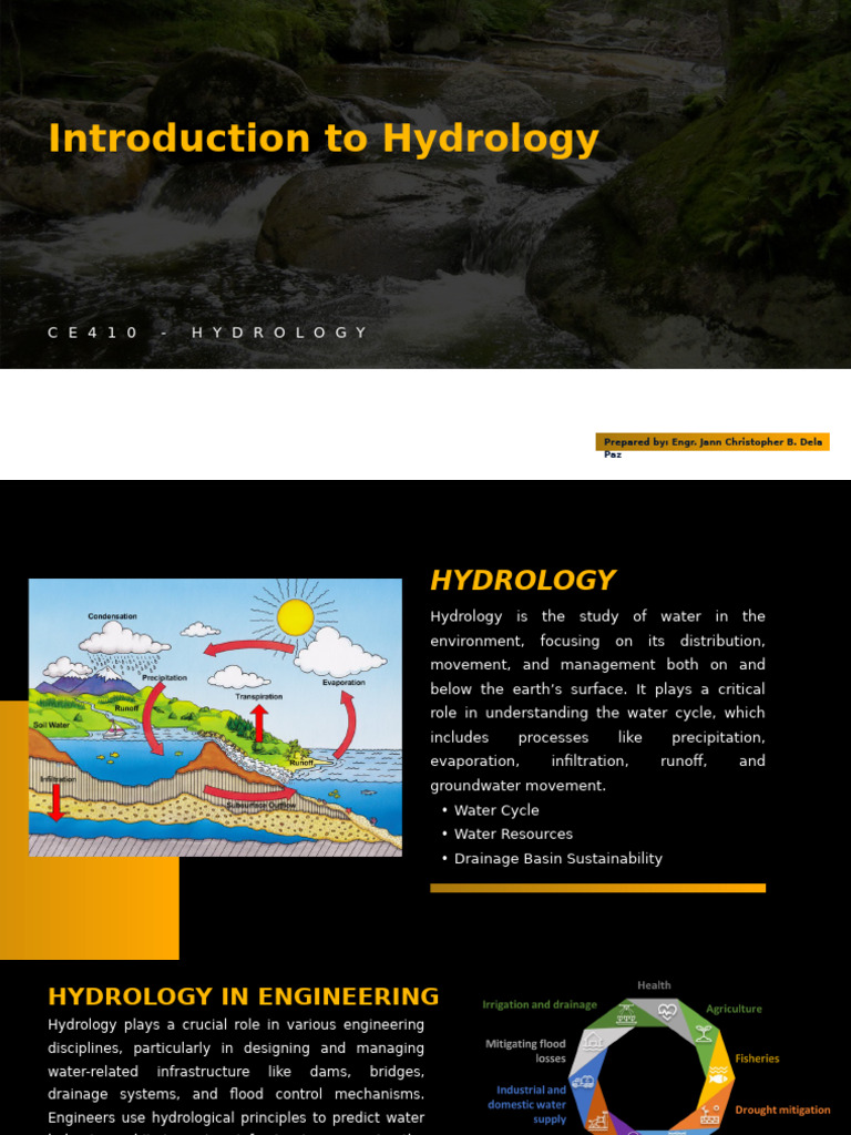 Introduction to Hydrology Basics | PDF | Hydrology | Water Cycle