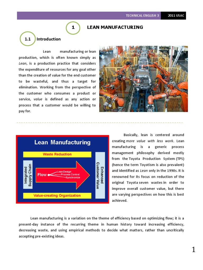 Lean Manufacturing Principles Explained | PDF | Heat Transfer | Lean ...