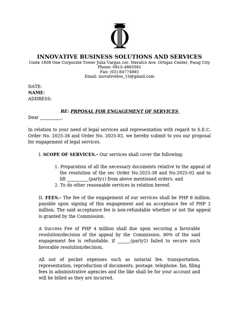 Revised PROPOSAL 20250902bgc | PDF | Justice | Crime & Violence