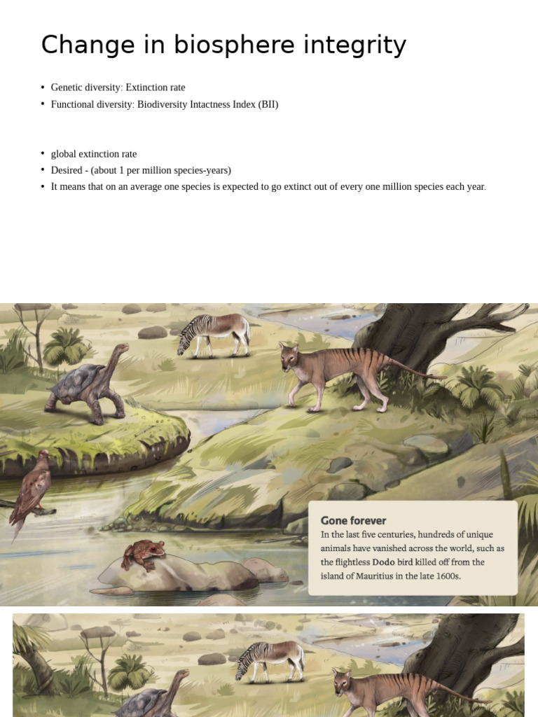 Biosphere Integrity and Extinction Rates | PDF
