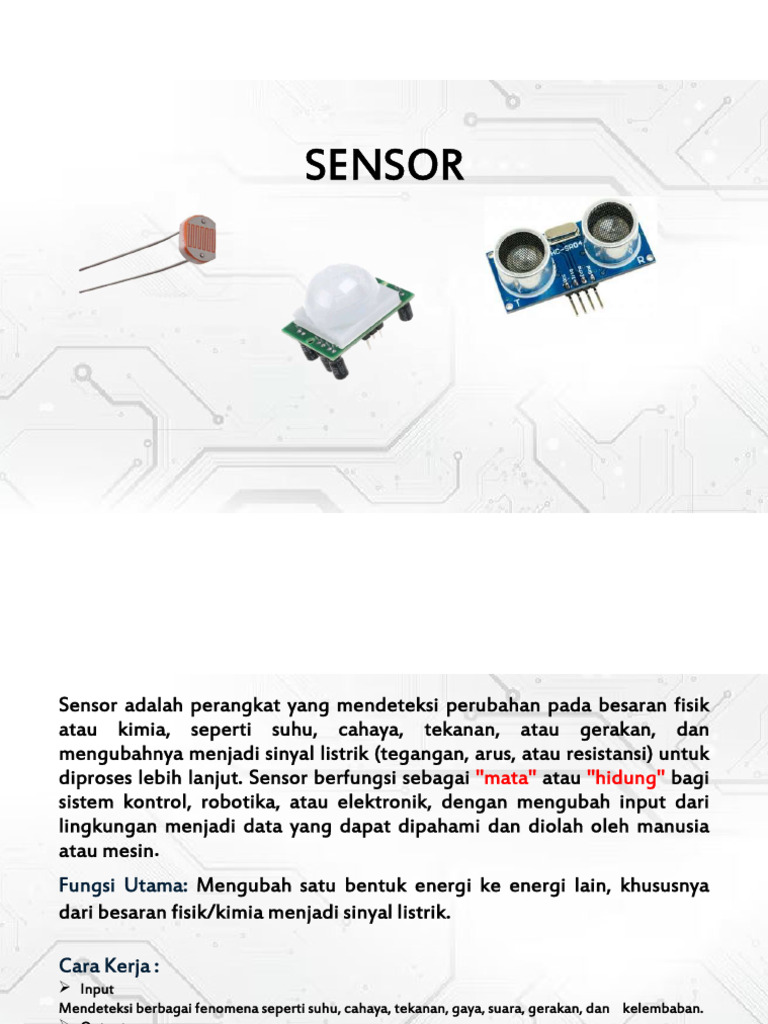 Materi Sensor | PDF