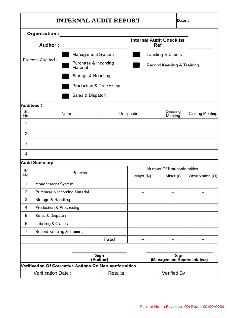 Internal Audit Report Overview | PDF | Audit | Internal Audit