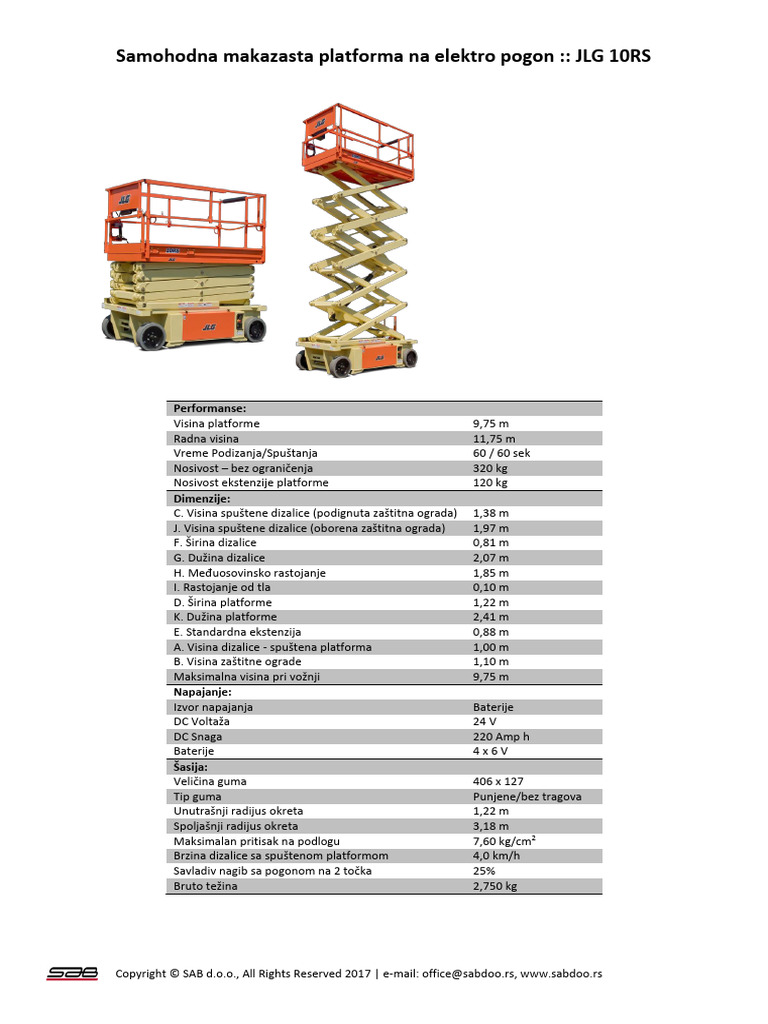 JLG 10RS | PDF