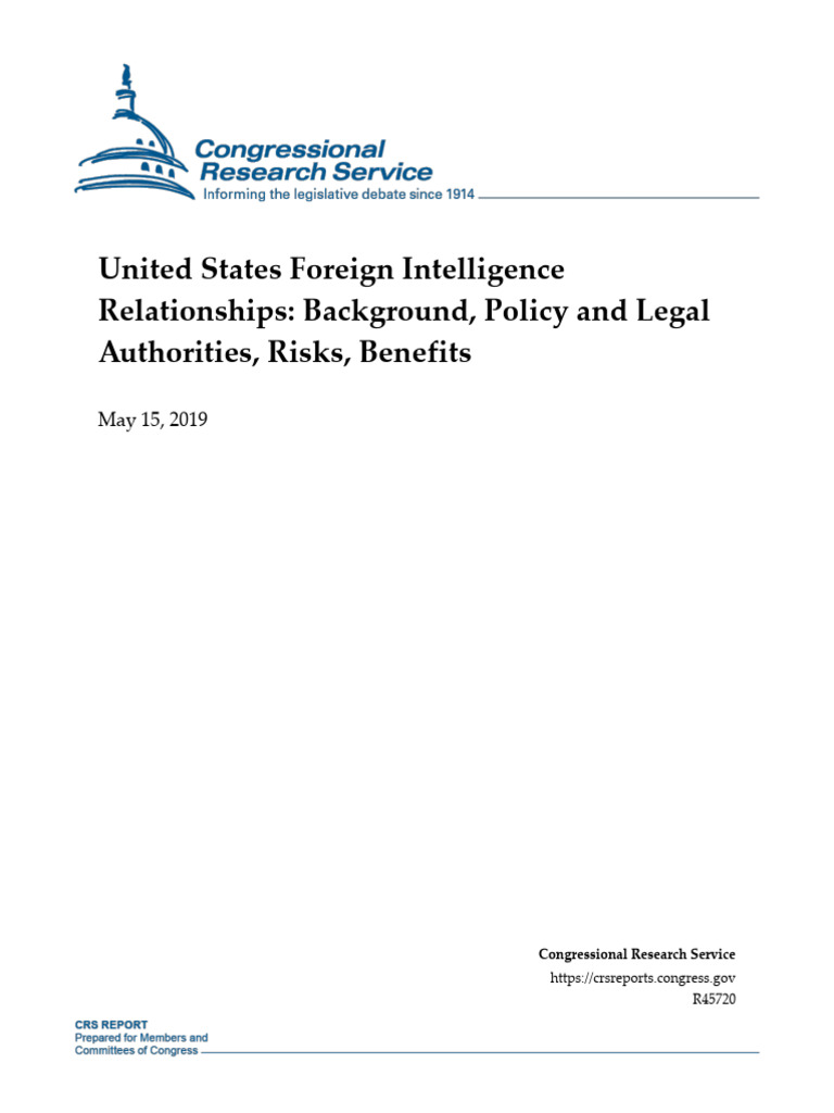 U.S. Foreign Intelligence Partnerships | PDF | United States ...