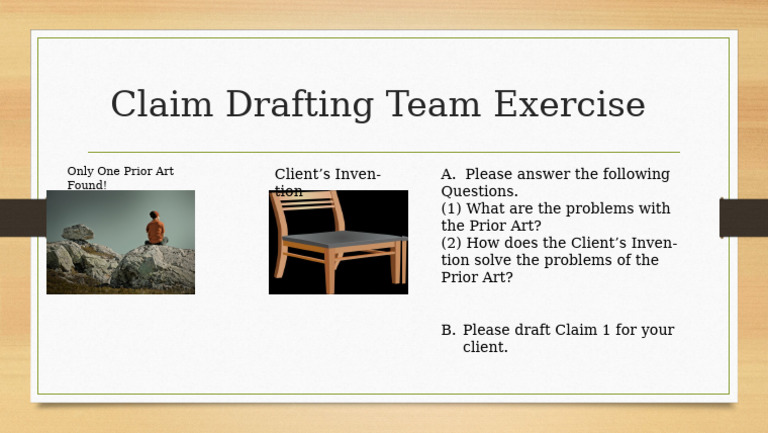 Claim Drafting for Client's Invention | PDF