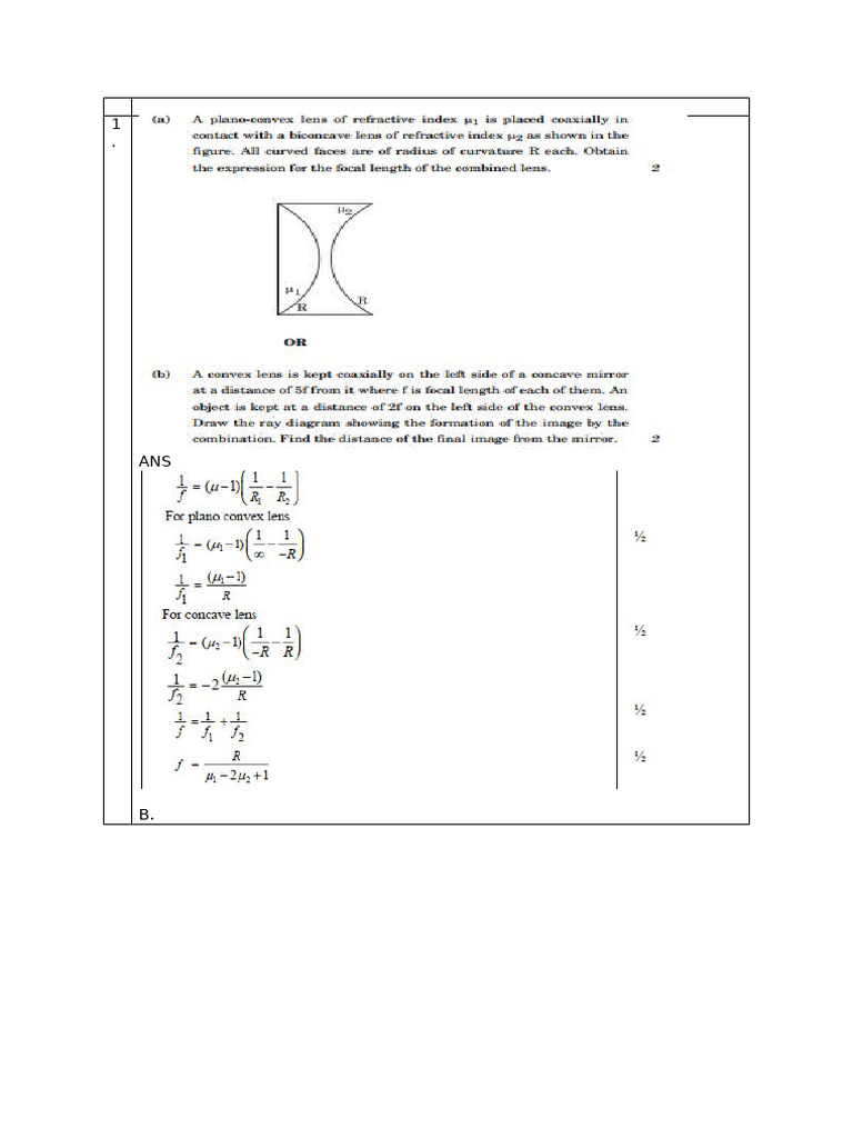 Ray Optics Annd Wave - ANS | PDF