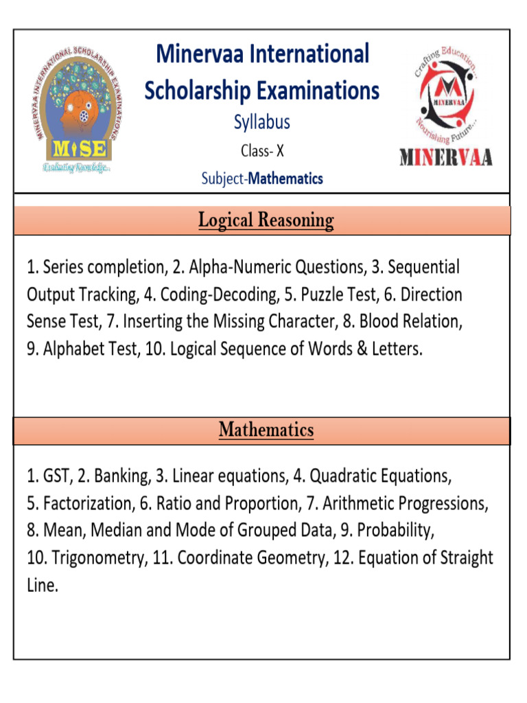 Class - X Math | PDF