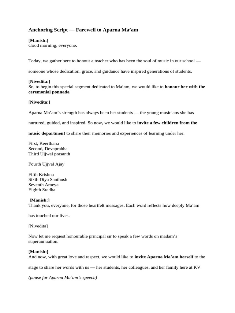 Anchoring Script | PDF