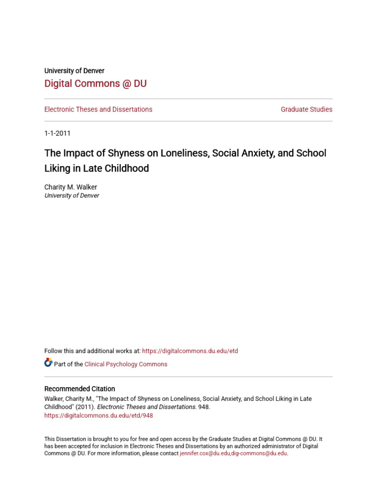 Inbound 8273664511020753226 | PDF | Shyness | Social Anxiety Disorder