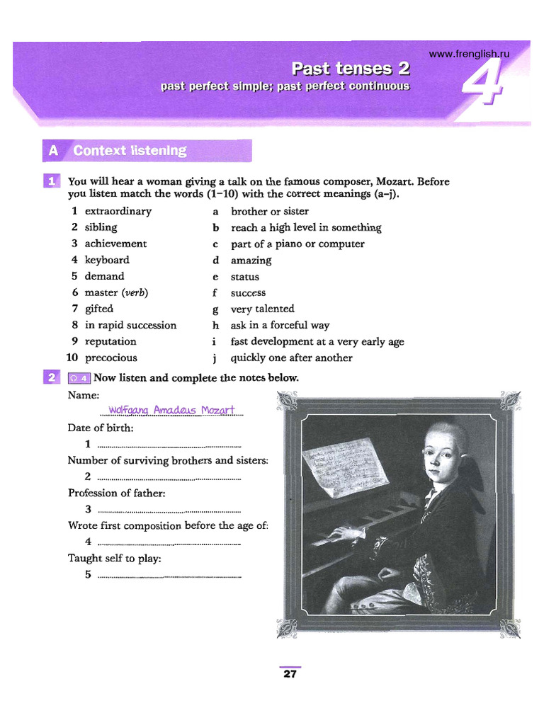 Unit 2a - PastPerf and Cont - Cambridge - Grammar - For - IELTS | PDF