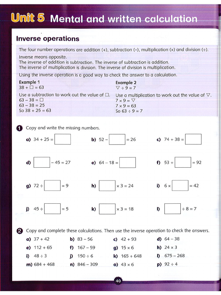 Math Unit 5 | PDF