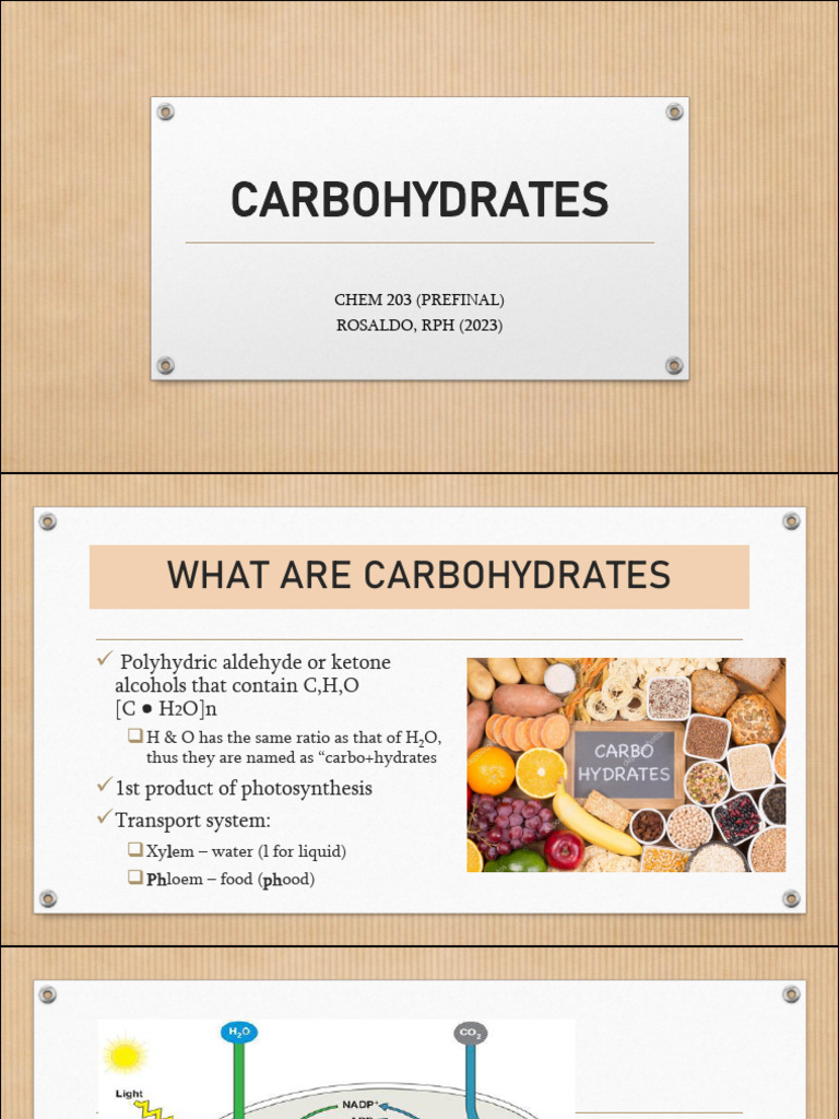 Carbohydrates: Structure and Functions | PDF | Carbohydrates | Glucose