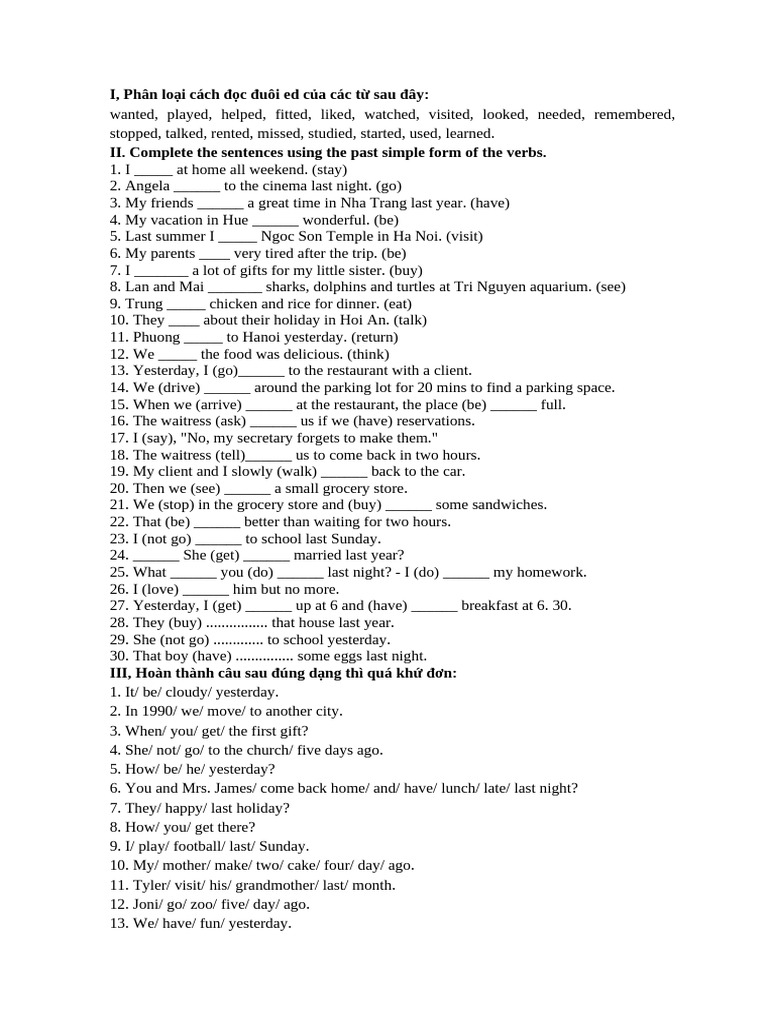 4. Past Simple | PDF