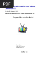 Download Tv Kabel Proposal Untuk Investor Lukman by Gula Gay SN94760577 doc pdf