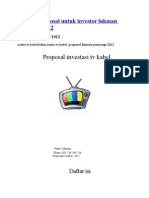 TV Kabel Proposal Untuk Investor Lukman