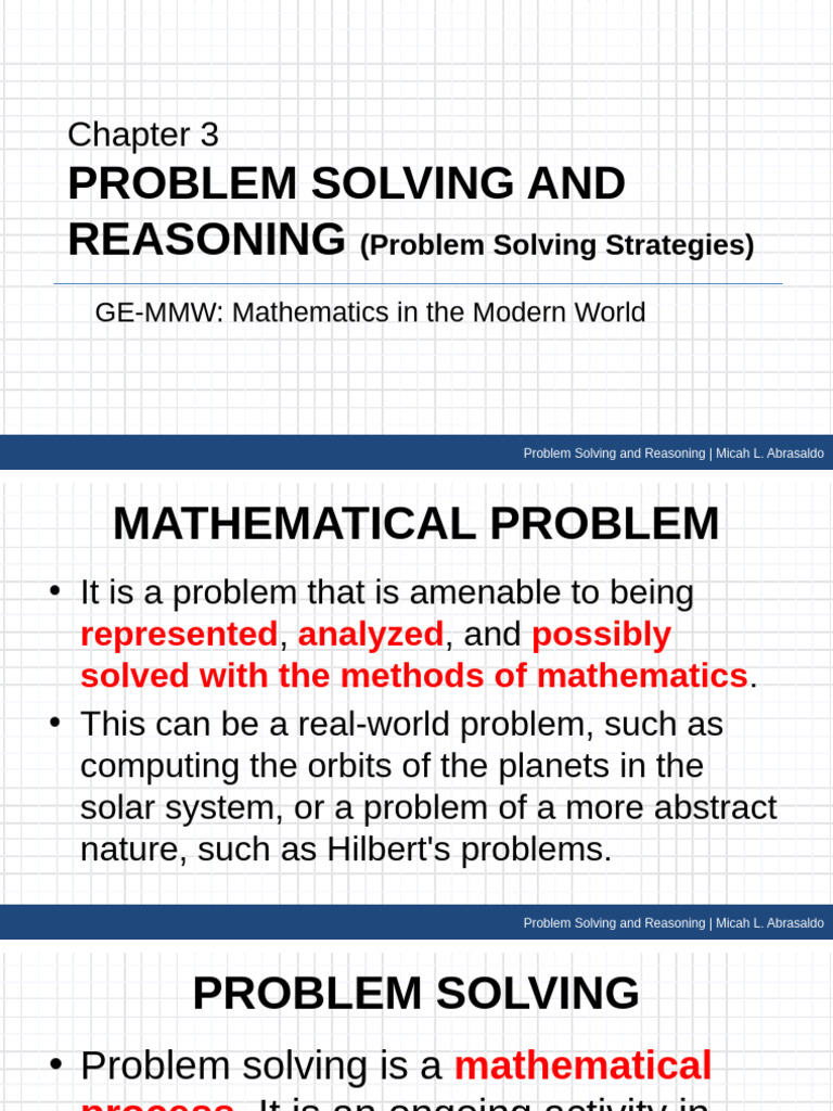 Problem Solving Strategies in Math | PDF