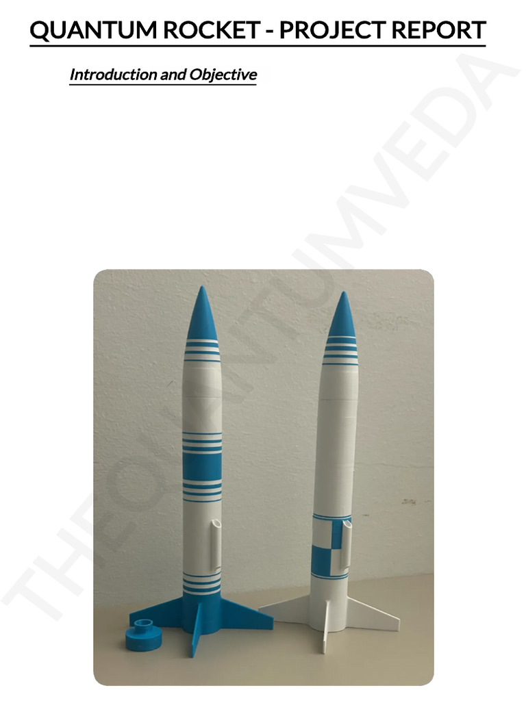 Quantum Rocket Project Report PDF | PDF | Rocket | Rocket Propellant