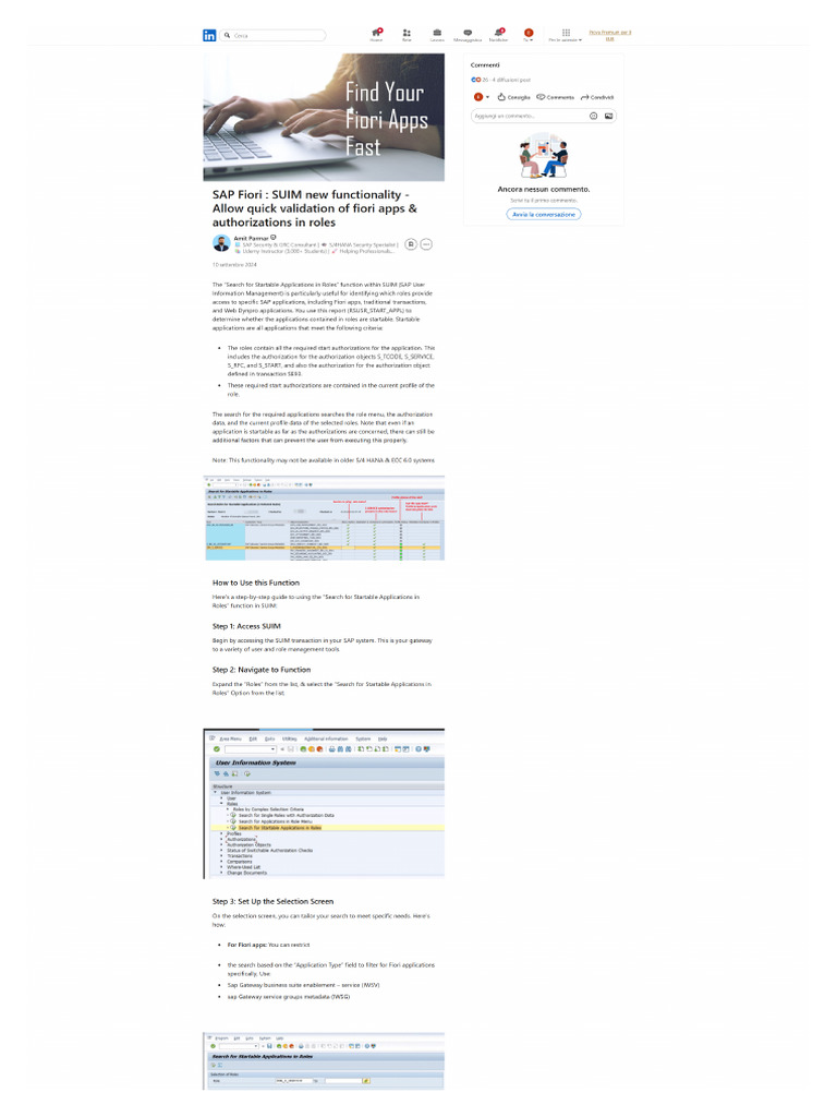 Screencapture Linkedin Pulse Sap Fiori Suim New Functionality Allow ...