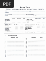MVPT Assessment for Visual Perception | PDF