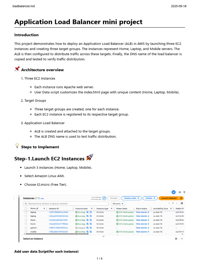 Application Load Balancer (ALB) | PDF | Networking | Internet & Web