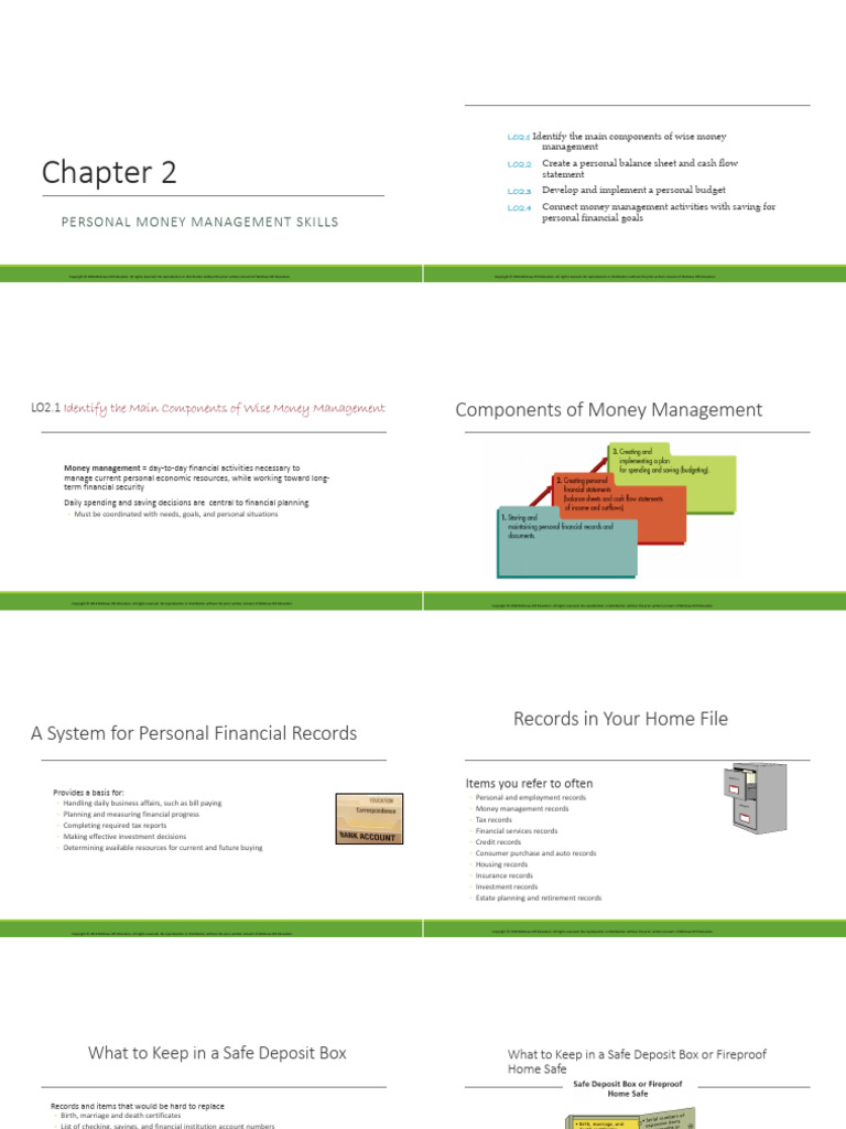 Chapter 2 Personal Money Management Skills - Student | PDF | Balance ...
