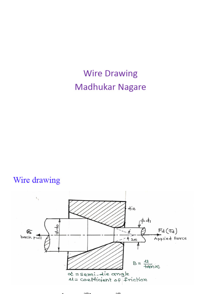 5 Wire Drawing - Autosaved | PDF | Wire | Manufactured Goods