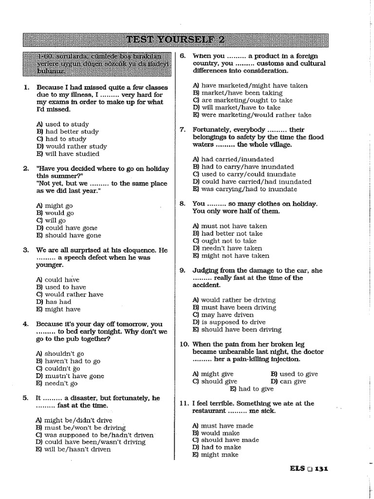 Test Yourself 2 | PDF