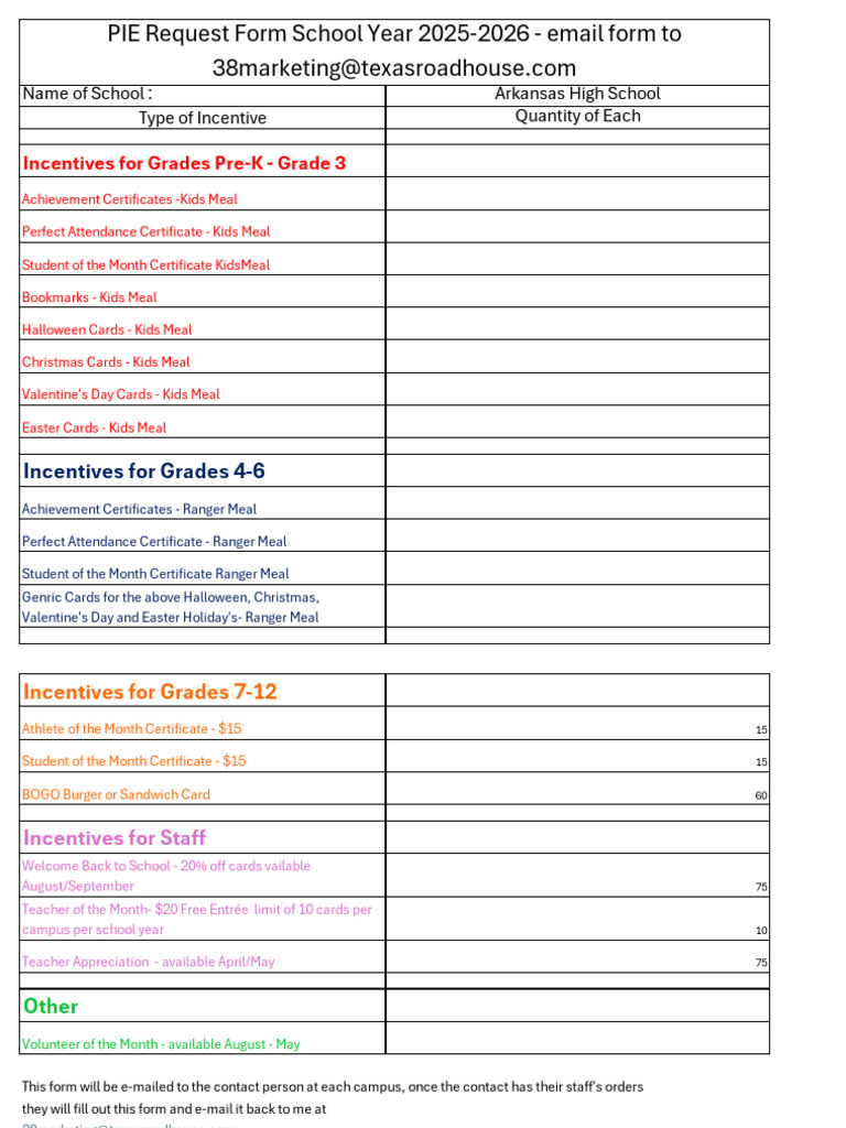 Arkansas High School Incentive Program | PDF