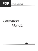 223/223XL - 234/234XL: Operation Manual