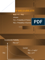 Konsep Reliability: R (T) 1 - F (T)
