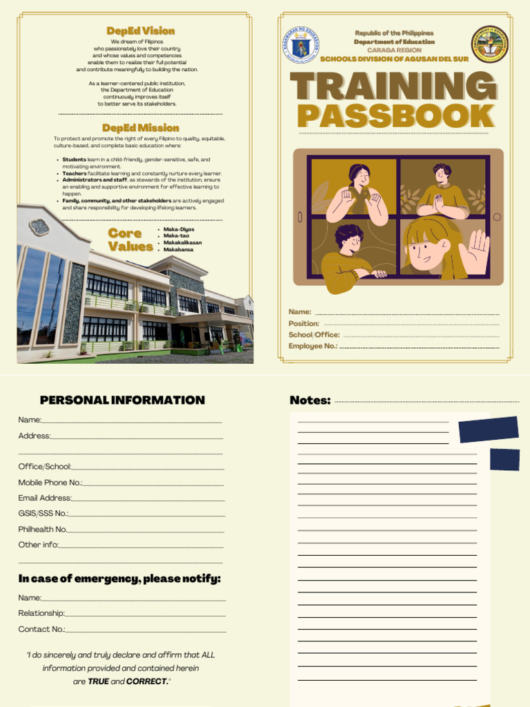 Employee Training Passbook Template | PDF | Cognition | Learning