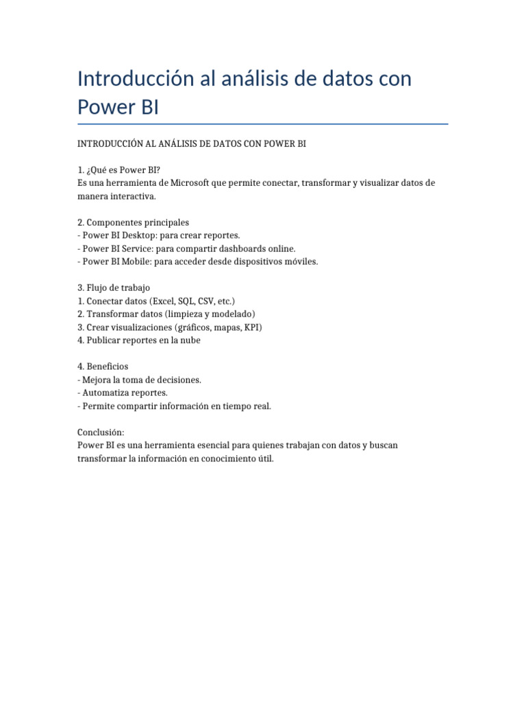 Análisis de Datos Efectivo con Power BI | PDF