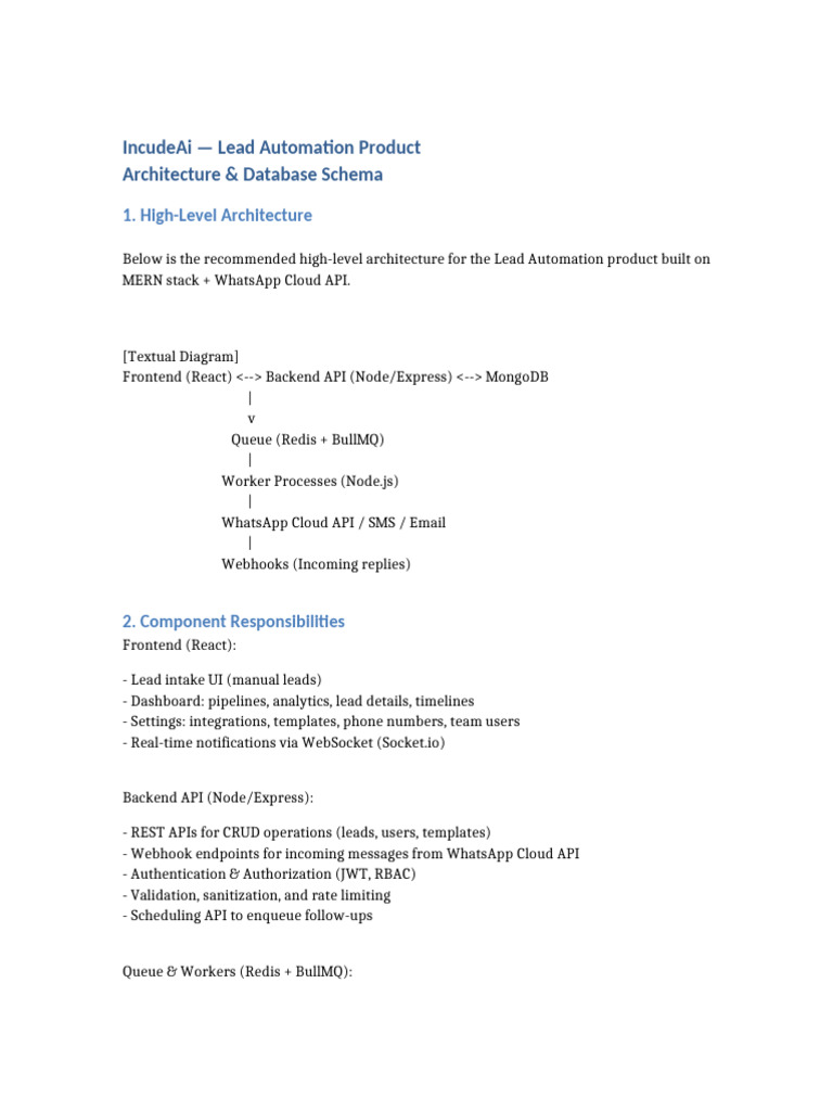 Lead Automation Architecture Overview | PDF | Information Technology ...
