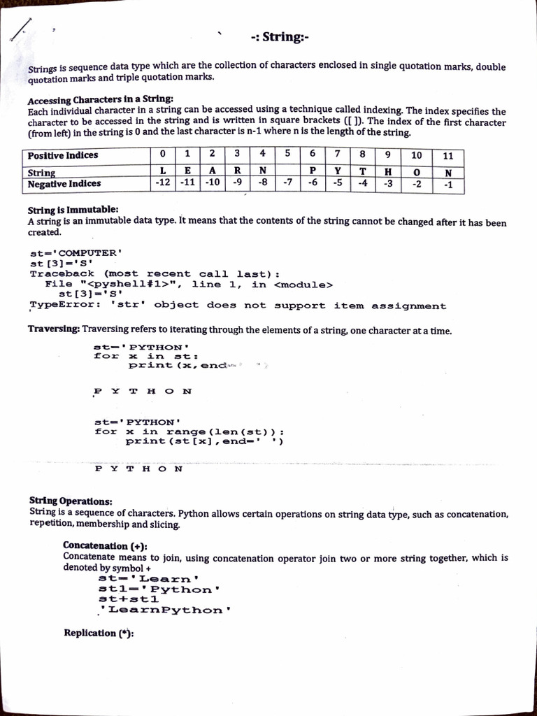 Python String Operations Explained | PDF | String (Computer Science ...