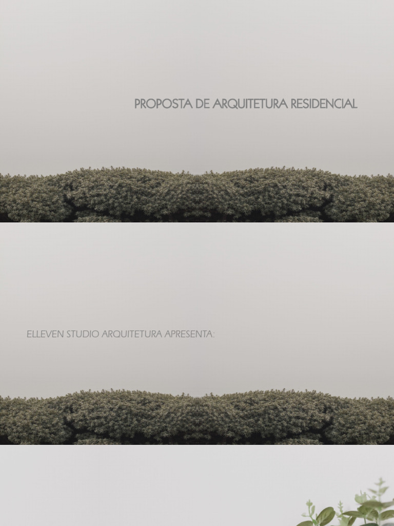 Proposta de Arquitetura Residencial | PDF