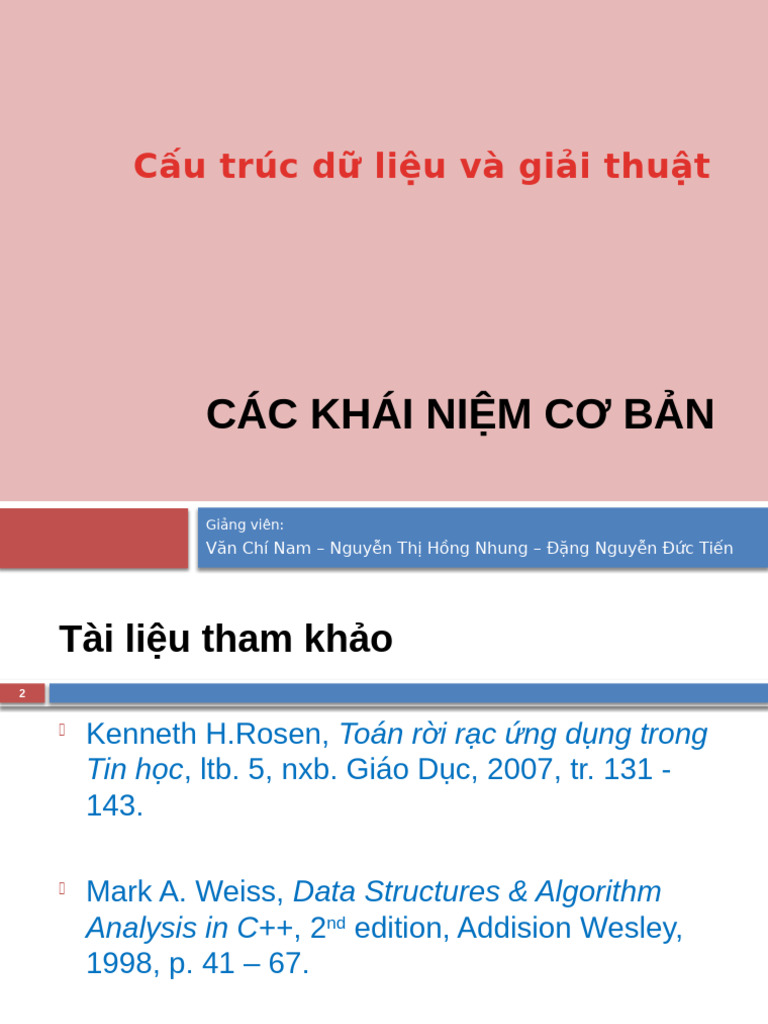 CTDL 01 Basic Concepts | PDF