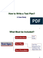 How to Write a Test Plan Case Study