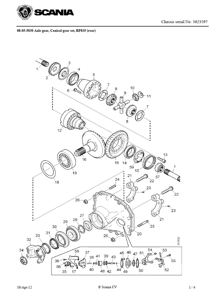 08-05-5030 Axle Gear, Conical Gear Set - REAR | PDF | Axle | Machines