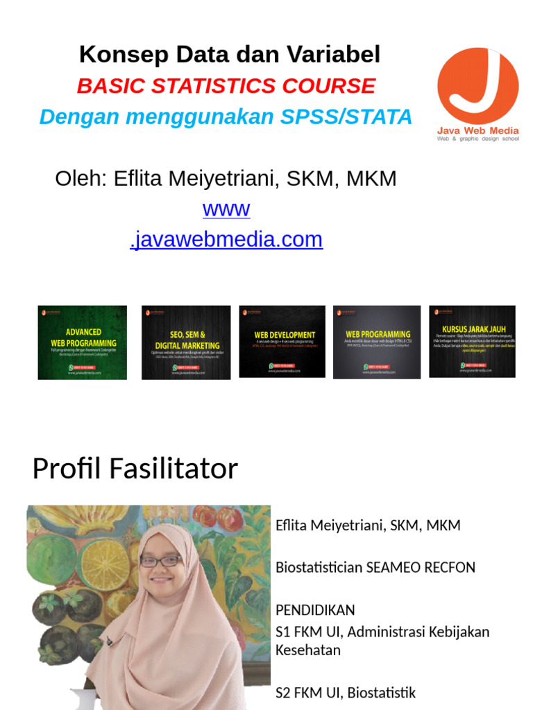 Konsep Data dan Variabel dalam Statistik | PDF